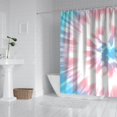thumbnail image 2 of Colorful Tie Dye Pattern Shower Curtain 84"x72" ,Bathroom Decorative Shower Curtains Set with 12 Hooks,Modern Waterproof Washable Shower Curtain, 2 of 6