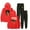 Red, variant on Maddox Batson Road To Indio Tour 2025 Men/Women Fall Suit Hoodies Sportswear Hooded Ankle Banded Pant Two Piece Set