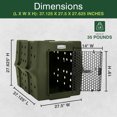 thumbnail image 3 of Dakota 283 Canine Rough and Tough Economy Kennel, Pet Crate, Large, Olive, 3 of 9