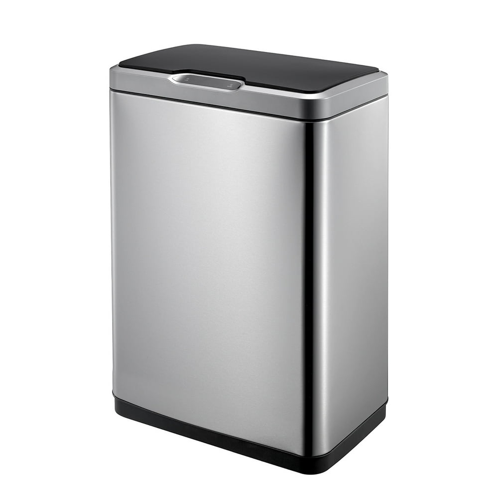 EKO Mirage 50L / 13.2 Gallon Motion Sensor Trash Can with Stainless