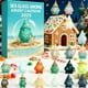 thumbnail image 4 of Calendario De Adviento Calendario de Adviento navideño con 24 adornos de gnomos acrílicos 2D para decorar el árbol de Navidad, verde (1 unidad) Rkxzt, 4 of 5