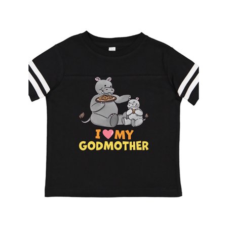 

Inktastic I Love My Godmother Hippos Gift Toddler Boy or Toddler Girl T-Shirt
