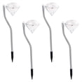 thumbnail image 3 of Xihbxyly Luces Solares para Jardín, Elegantes Luminarias Led con Forma de Diamante, Iluminación Fotosensible Automática, Decoración Exterior Duradera, Iluminación de Caminos, Mejora Del Jardín., 3 of 5