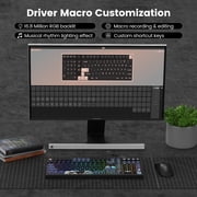COSTOM M99 Wireless Mechanical Keyboard, Tri-Mode BT5.0/2.4GHz/USB-C, Hot Swappable, Pre-lubed Linear Switches, RGB Backlit, Gasket Structure, Computer Gaming Keyboards for PC/Tablet/PS/Xbox