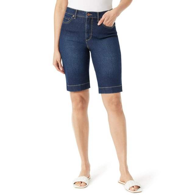 Short Bermuda de tiro alto Amanda para mujer de Gloria Vanderbilt