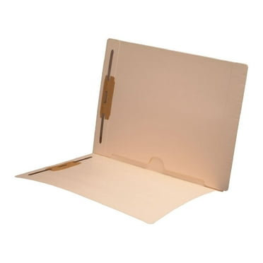 11 pt Manila Folders, Full Cut End Tab, Letter Size, Full Open Bottom Back Pocket, Fasteners Pos #1 & #3 (Box of 50)