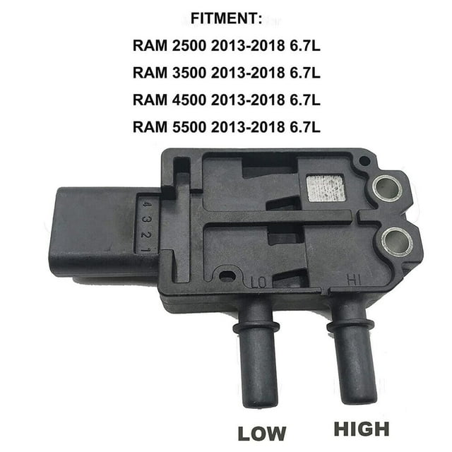 Applicable à Capteur de Pression Différentielle d'Échappement 6.7L 68085750AB 68085750AA-
