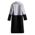 thumbnail image 4 of Olyvenn Stylish Women Winter Warm Coats Faux Coat Warm Furry Faux Jacket Long Sleeve Outerwear Cold Weather Thicken Furry Lined Thermal Down Overcoat Black 4, 4 of 7