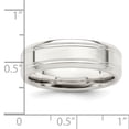 thumbnail image 4 of 925 Sterling Silver Beveled Edge 6mm Polished Fancy Band Ring Size 11.5 -  Jewelry Gift for Mom, 4 of 4