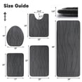 thumbnail image 4 of ChakmeOne Bathroom Rugs Sets 5 Piece, Gray Bathroom Rug Soft Absorbent Microfiber Bath Mats and U-Shaped Contour Toilet Rug, Non-Slip Machine Wash Dry for Floor Tub and Shower, 4 of 11