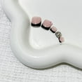 thumbnail image 2 of 24 Pcs Short Press on Toenails Square French Tip Black Toenail Press ons Pink Fake Toe Nails Flower & Colorful Rhinestone Nail Charms Toenail Press ons Full Cover Acrylic Nails for Women Girls Style, 2 of 4