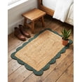 thumbnail image 3 of Sivi 2 x 3 Feet Handmade Scallop Braided Jute Rug - Natural Jute Area Rug, 3 of 14