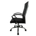 thumbnail image 4 of Furniture of America Damse Faux Leather Large Adjustable Office Chair in Black, 4 of 9