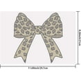 thumbnail image 2 of Leopard Print Bow Crystal Rhinestone Iron on Transfer Applique DIY Transfer Decal Leopard Glitter Rhinestone Pattern Decoration for T-Shirt Bag Pillows Jackets 29.7x21CM, 2 of 7
