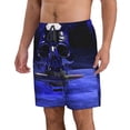 thumbnail image 2 of Salouo Steel Skull Pattern Swim Trunks for Men,Men's Hawaiian Bathing Suit Swimsuits Quick Dry Swimming Board Shorts Beach Shorts with Pockets-XX-Large, 2 of 6