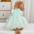 thumbnail image 6 of UOSIA Pet Dog Dress Girl Green Puppy Chihuahua Yorkie Tutu Skirt,L,Green, 6 of 6