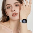 thumbnail image 4 of REQO Bling Metal Bands Compatible with Fitbit Versa 4 /Fitbit Versa 3 /Fitbit Sense 2 /Fitbit Sense Bands for Women,Adjustable Replacement Straps Including regulator, 4 of 6