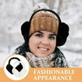 thumbnail image 4 of LOLIPPYY 2-Pack Soft Plush Earmuffs for Women, Warm Winter Ear Muffs, Cozy Cold Weather Accessories, 4 of 7