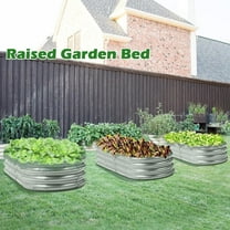 Galvanized Raised Garden Bed Kit,Galvanized Planter Garden Boxes Outdoor 5x2x1ft