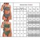 thumbnail image 3 of Women Plain Solid Padded Bikini Set One Shoulder Bra Top High Waist Briefs Lace-up Swimsuit Summer Beach Sexy Swimwear, 3 of 3