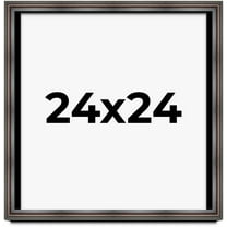 24x24 Shadow Box Frame Brown Cherry | 2.625 Inches Deep Pine Wood Traditional Shadowbox Display
