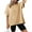 Khaki, variant on Pohista Work Tops for Women Summer Womens T Shirts Fitted Dressy Blouses for Women Plus Size Women's Short Sleeve Tops Cotton my saved for later items