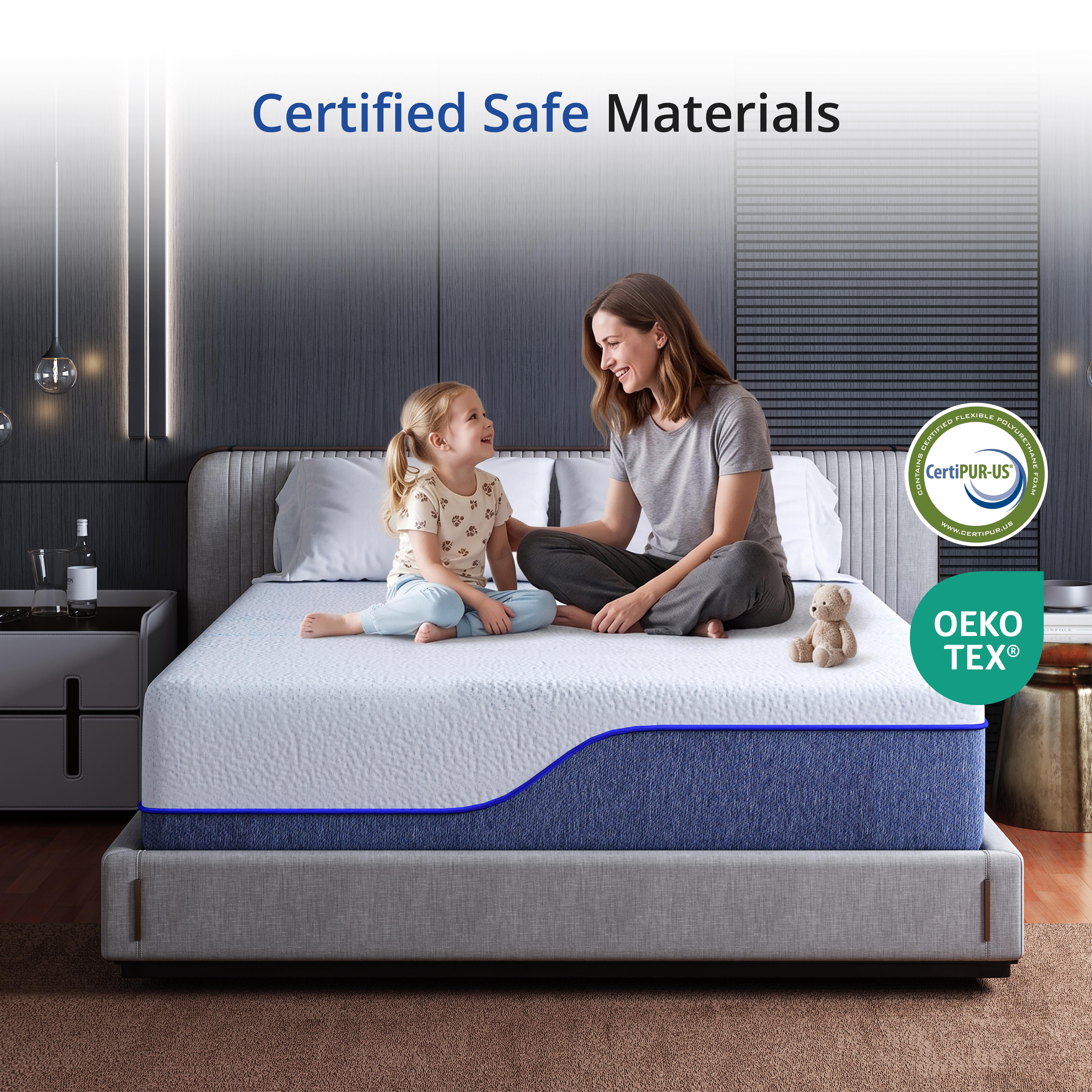 EGOHOME Essence Sleep 14” Twin, Medium Firm, Tight Top, Memory Foam Mattress in a Box