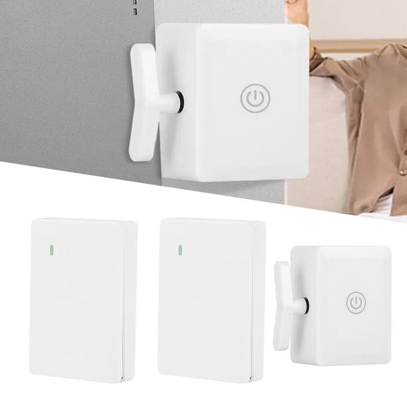 CHENGSI for Smart Button Pusher Remote Switch Controller for Home Automation - Wireless RF Remote Control, 100-Day Battery Life, Easy Installation, Compatible with for Various Switches, White