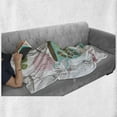 thumbnail image 6 of Tea Soft Flannel Fleece Throw Blanket, Rose Flowers Teapot Butterfly Dragonfly Nuts Kitchen Cake Doodle Artwork Print, Cozy Plush for Indoor and Outdoor Use, 50" x 70", Multicolor, by Ambesonne, 6 of 6