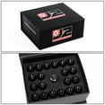 thumbnail image 6 of J2 Engineering LN-T7-034-125-BK J2 Engineering 7075 Aluminum M12 x 1.25 20 Pcs 50mm Open End Lug Nut Set with Adapter Black, 6 of 6