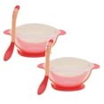 thumbnail image 1 of Oleegame 2PC Stainless Steel Cutlery Set Baby Children Training Feeding Dinner Bowl Spoon Tableware Set With Suction Cup Pink, 1 of 4