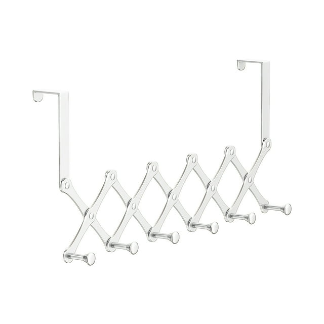 Maoww Durable Metal Hanger Hooks Thickening For Long-lasting Multi-functional Storage Clothes Hanger Hangs white 6 hooks
