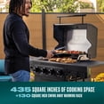 thumbnail image 6 of Charbroil Gas Grill, Performance Series FlavorMax 4 Burner Grill with Side Burner, Black, 6 of 12