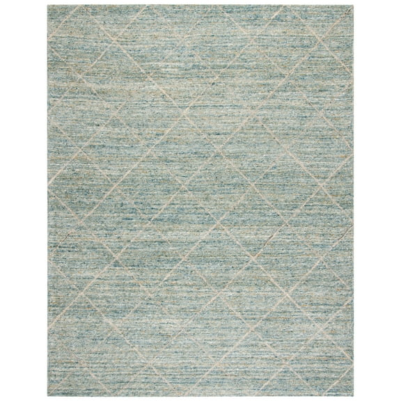 Safavieh Himalaya Zoe Geometric Wool Area Rug, Blue, 9' x 12'