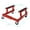7#Red,Steel, variant on 3 Layers Folding Collapsible Service Cart Pack-N-Roll Folding Collapsible Service Cart, Black, 50 Lb. Load Capacity per Shelf,