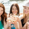 thumbnail image 2 of Servette Home Metal Glass Markers Tags - 6 Wine Glass Charms with Wine Bottle Ring, 2 of 5