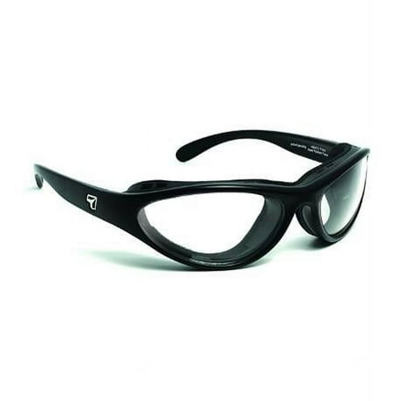 Viento Sharp View Clear Sunglasses, Matte Black - Small & Medium