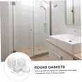 thumbnail image 4 of 4 Ensembles Joint Transparent Accessoire de Maison Réparation Joints Plats Vis Fixation Rondelles Petits Joints Remplaçables Vis Claires Accessoires de Poignée de Douche Joint d'Étanchéité Rondelle 50 Pcs*4, 4 of 9