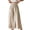 Khaki*, variant on RUTAYY Women's Pants Casual High Waist with Pocket Drawstring Elastic Waist Comfortable Solid Color Travel Elegant Trousers
