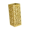 thumbnail image 3 of Contenedor de almacenamiento de almacenamiento de rectangular Contenedor de almacenamiento Hollow Patrón hueco Multifunción Flores secas no Oro, 3 of 8
