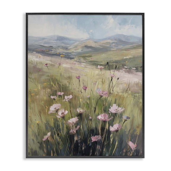 Stupell Industries Wild Shrubs in Pasture Black Framed Giclee Art, design by Svetlana Aleynikova