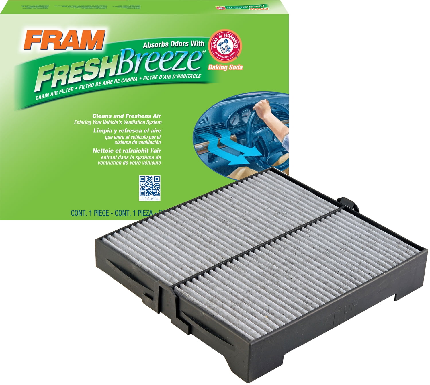 Fram Fresh Breeze Cabin Air Filter Cf10745 Walmart Com