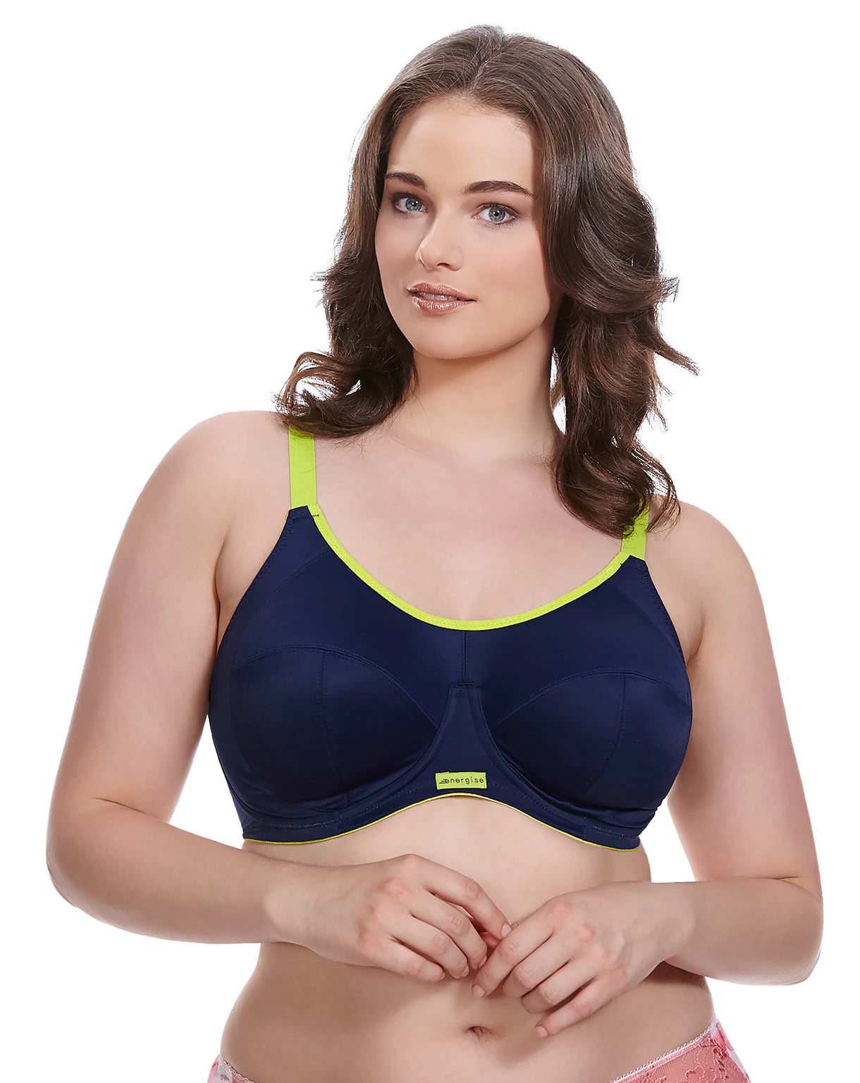 Elomi Womens Energise Underwire Sports Bra with J Hook, 40D, Navy