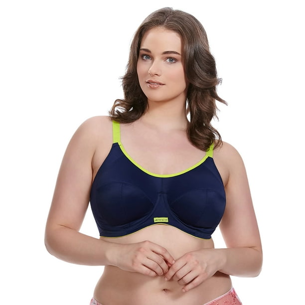 Elomi Womens Energise Underwire Sports Bra with J Hook, 42G, Navy