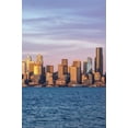 thumbnail image 2 of Tilley, Rob 17x24 Gold Ornate Wood Framed with Double Matting Museum Art Print Titled - Washington State-Seattle Skyline at Sunset, 2 of 4