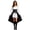 Black-QdNW0, variant on JFOPQVSM Women Midi Red Traditional Dress Women Dirndl Dress with Dirndl Apron for Oktoberfest