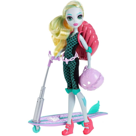 Monster High Surf-To-Turf Scooter Vehicle W Ith Lagoona Blue Doll