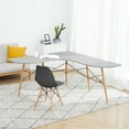 thumbnail image 3 of Teamson Home Roberto L-Shaped Corner Desk with Wood and Metal Details, Light Gray, 3 of 8