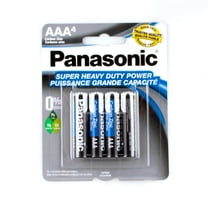 4 PCS Panasonic AAA Batteries Carbon Zinc Super Heavy Duty Power Battery AAA