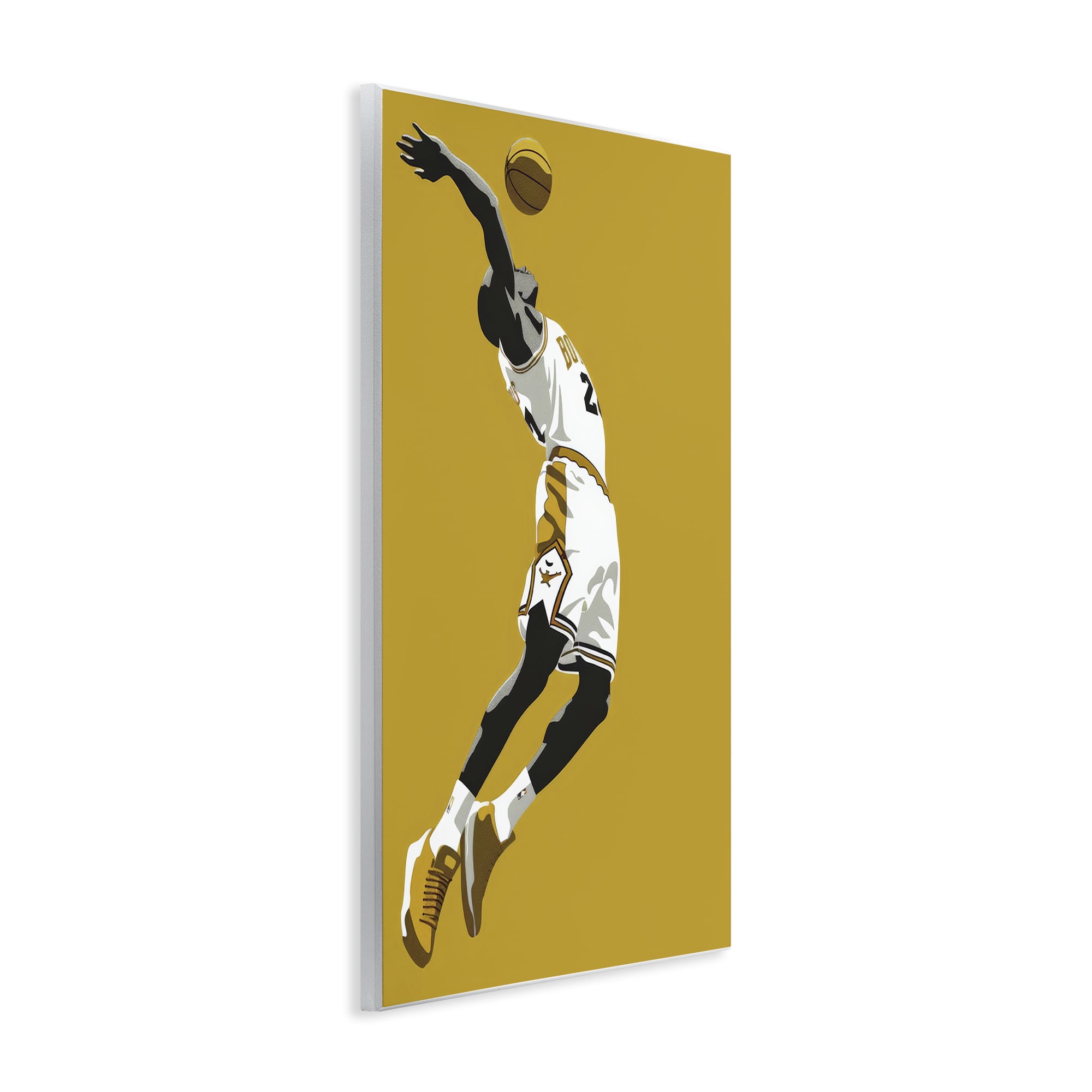 Stupell Industries Iconic Basketball Dunk Wall Plaque Art, design by Ray Powers